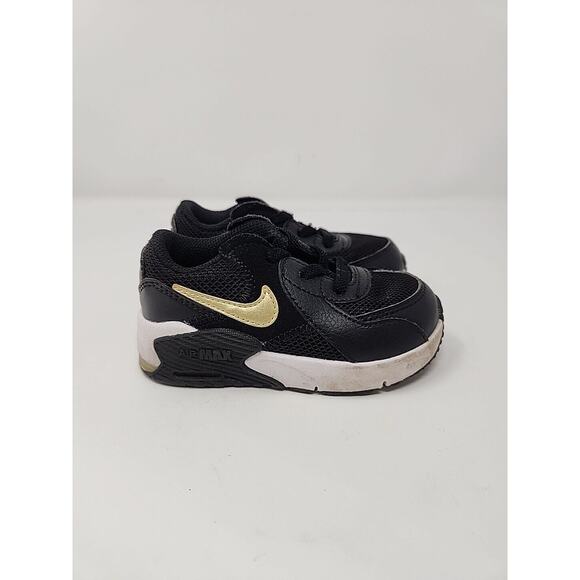 nike air max excee black gold